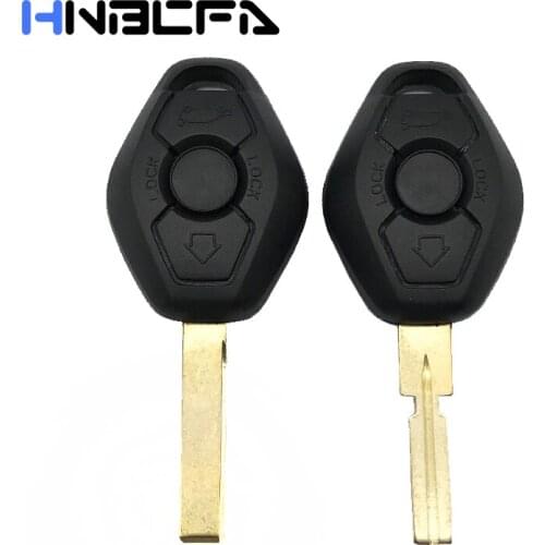 3 Buttons Car Remote Key Shell for BMW EWS 1/3/5/7 Series X3 X5 Z3 Z4 E38 E39 E46 EWS System HU58 Hu92 Blade key Case Fob