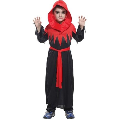 SHICAI Red Goethe Boy Costume Christmas Party Dress Up Items Halloween Fancy cosplay Dress child costume Free Shipping