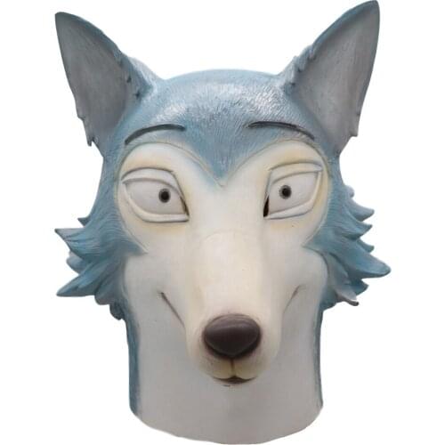 BEASTARS Legosi Mask Helmet Cosplay Halloween Carnival Party Latex Mask
