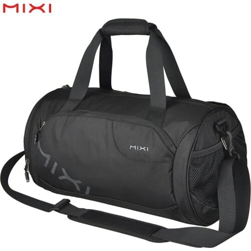 Mixi Men Women Travel Duffle Bag 18 Inch Gym Yoga Sports Handbag with Shoe Pocket Waterproof Pocket