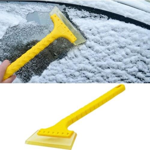 Multi-Functional Yellow Car Snow Shovel Winter Automobiles Ice Scraper Snow Removal Hand Tools for Auto Protection Supplies