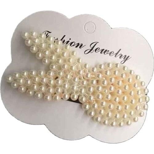 Fashion Small Pearl Hairpin Rabbit Bow Ties And Heart Bobby Pin Hair Accessories Jewelry