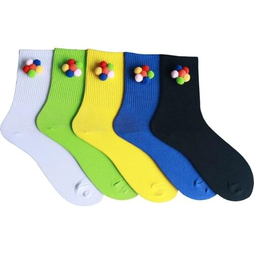 Simple Fashion Design Woman Socks Couple Street Cool Hip-hop Cotton Cute Girl Socks Breathable Sweat-absorbent Personality