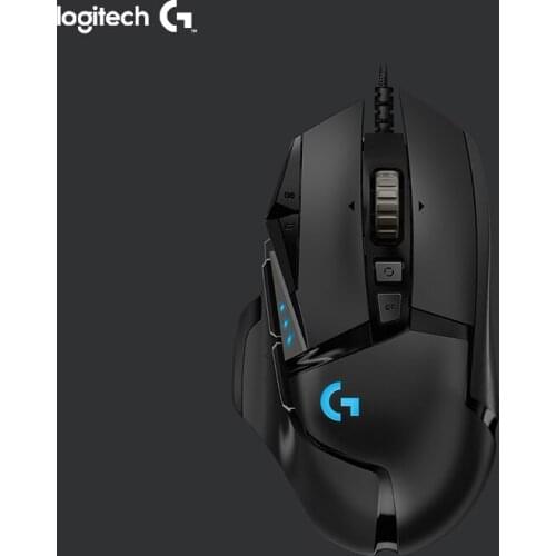 Logitech G502 HERO Gaming Mouse HERO Sensor Wired Mouse LIGHTSYNC RGB with 16,000 DPI Programmable Tunable for All Mouse Gamer