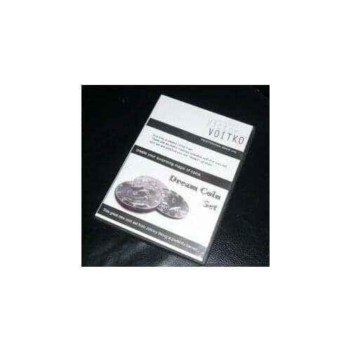 Dream Coin Set (DVD + Gimmick) - Magic Tricks,Stage,Classic Toy,Appearing/Disappearing,Mentalism,Magician,Magia Toys,Classic,Fun