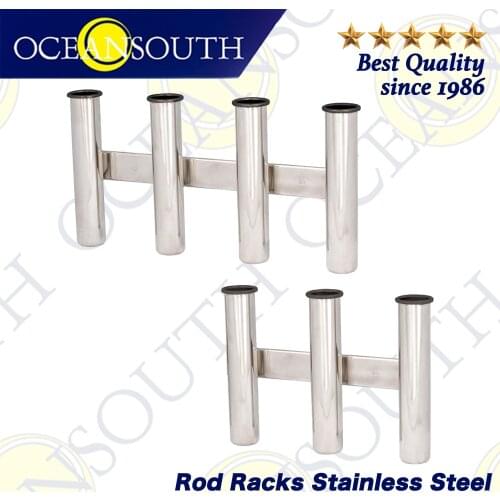 Oceansouth Rod Racks 316 Stainless Steel Fishing Gear Multiply Rod Side Storage Marine Canoe Yacht Fishing-Boat Accessories