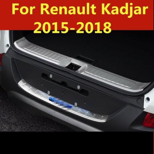 Threshold Article Welcome pedal Rear Guard Tailgate decoration Bright strip car styling Accessories For Renault Kadjar 2015-2018