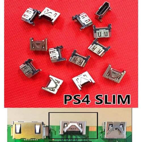 Newest Original HDMI Port Socket Interface Connector for Playstation 4 Slim PS4 Slim Repair Parts Motherboard Port Jack Connect