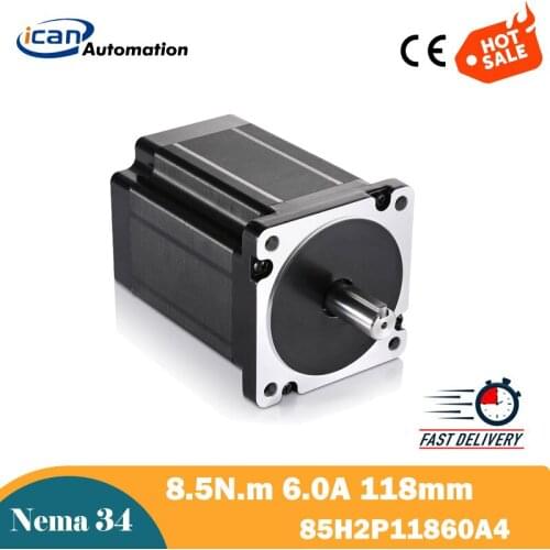 ICAN Nema Motor 85mm 6.0A 8.5Nm High Torque Stepper Motor