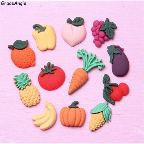 30pcs/lot resin scrapbook Fruit Jewelry DIY Hair Accessories Hair Jewelry Findings For Phone Wedding Dec Child Jewelry Handmade