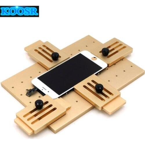 Aluminium alloy Universal phone LCD OCA Laminate Fixed mold Replace LCD UV Glue Mold Mould Glass Holder for iPhone Samsung