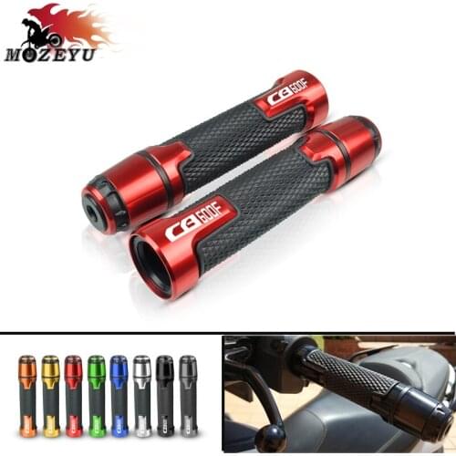 For HONDA CB600F 7/8''22mm CNC Aluminum + plastic Universal Grips Motorcycle cb600f Handle bar and ends Handlebar Grip CB CB600F