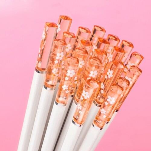 Amber Sakura Japanese Chopsticks Antibacterial Anti-slip High Temperature Resistant Sushi Food Chopsticks Korean Kitchen Supplie