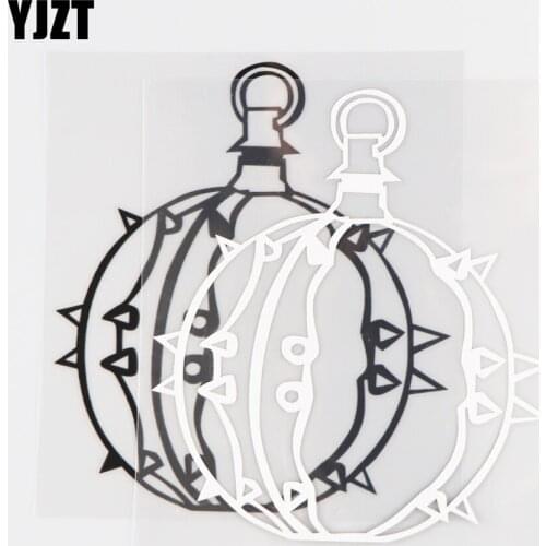 YJZT 15.0CM×12.0CM Creative Vinyl Decal Warrior Fighting Weapon Wolf Tooth Hammer Personalized Car Sticker 1C-0150