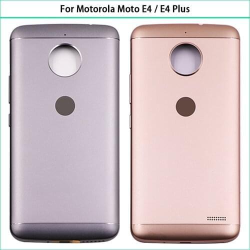 10PCS For Motorola Moto E4 XT1762 XT1763 xt1774 xt177 Metal Battery Back Cover E4 Plus Back Cover Rear Door Housing Case Replace