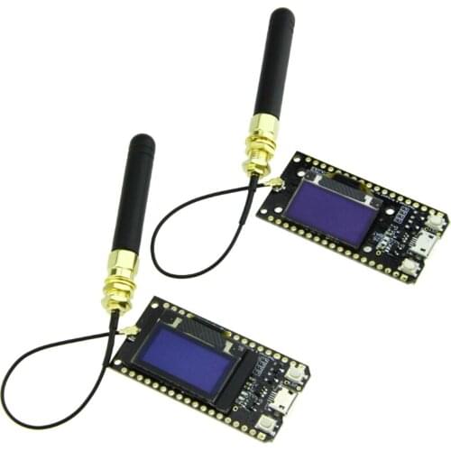 2Pcs of LORA32 868Mhz SX1276 ESP32 Oled-Display Bluetooth WIFI Lora Development Board