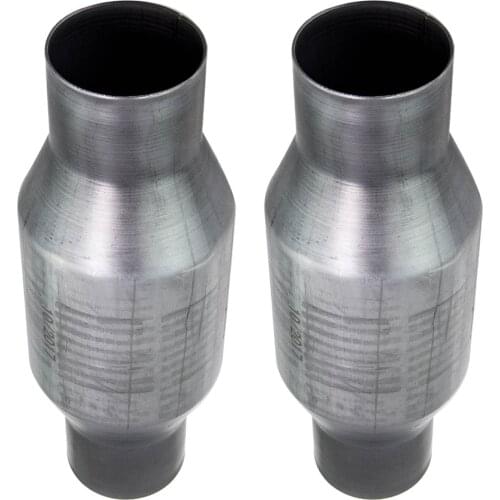 2-pack 2.5 inches Vehicles Catalytic Converter High Flow Stainless 410250