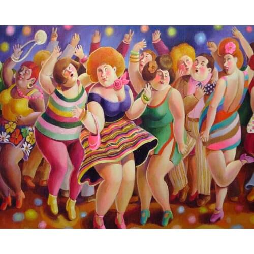 Diy Diamond Painting Cross Stitch Beauty Fat Lady Animals Full Square/Round Diamond Embroidery Gift Home Decor Mosaic Needlwork