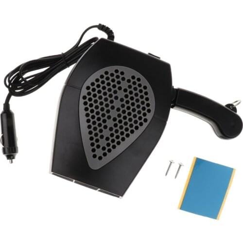 Car Truck Auto Heater Hot Cool Fan Windscreen Window Demister 12V Black