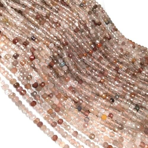 Natural Citrines Stone Beads Small Faceted Crystal Loose Beads Accessories for Necklace Bracelet Jewelry Making DIY 3x4mm