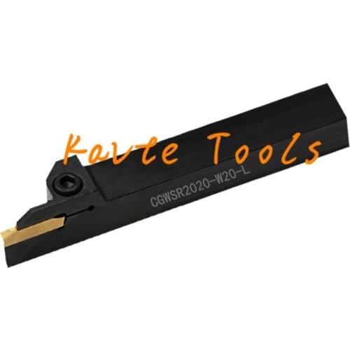 CGWSR 16 20 25 mm CNC Lathe Machining External Cutting WGE Insert Toolholder Groove Processing Cutter Parting Grooving Tools