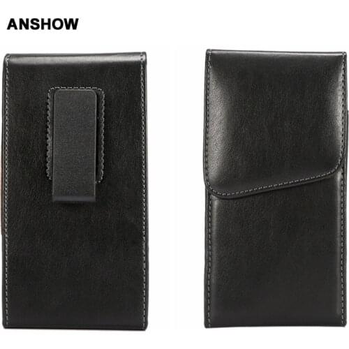 Hip Holster Sheep Leather Clip Case For Iphone XR XS MAX X 8 7 6 SE Galaxy S8 S7 Note 9 5 Buckle PU Vertical 360 Belt Pouch