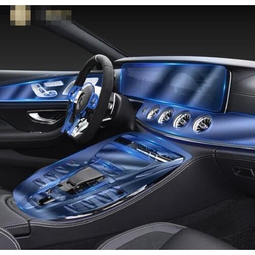 For Mercedes Benz AMG GT 50 53 63 2019-2020 Car Interior Center console Transparent TPU Protective film Anti-scratch Accessories