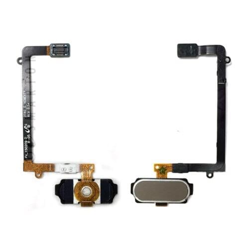 For Samsung Galaxy S6 Edge SM-G925F Home Button Key With Flex Cable Ribbon Black White Coffee Color