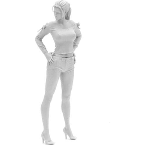 1/24 YUNA, lady girl, Resin Model figure GK, Unassembled and unpainted kit