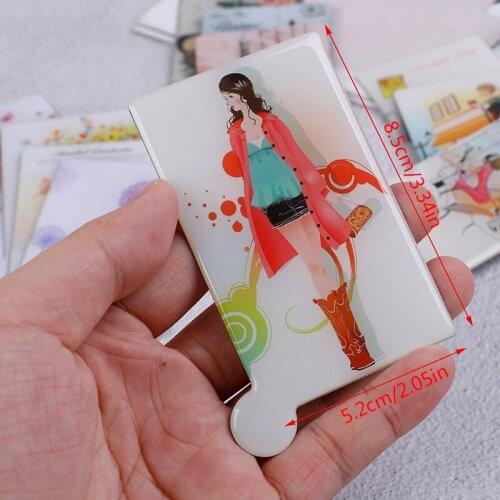 Card Style Pocket Mirror Makeup Mini Travel Stainless Steel Unbreakable Design