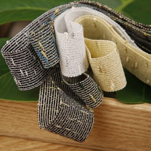 10yards/lot 25mm Gold Silver Glitter Stripe Christmas Ribbon for Hairbow DIY Bouquet Gift Packing Clothing Accessories Material