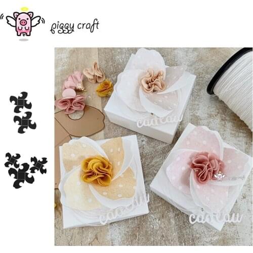 Piggy Craft metal cutting dies cut die mold Gift box card flower buckle Scrapbook paper craft knife mould blade punch stencils