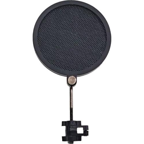 Microphone Filter 3 inch Dual Layered Mic Mask Mini Rotatable Shield Screen for Studio Recording Video Chat Broadcasting