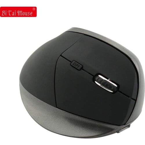 Rechargeable Optical Wireless 2.4G Vertical Mouse Ergonomic 6 Buttons 2400DPI Right Hand Gaming For Laptop Desktop Computer Mice