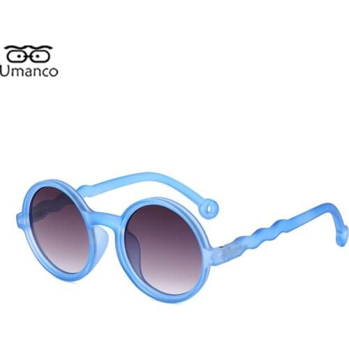 Colorful Round Sunglasses for Children Kids Plastic Frame AC Lens Vintage Sun Glasses Boys Girls Anti UV400 Shades Travel Gift