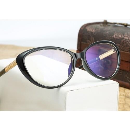 New Fashion Brand Cat Eye Eyeglasses Frames For Women Reading Transparent glasses Female Computer Radiation resistance Eyewear
