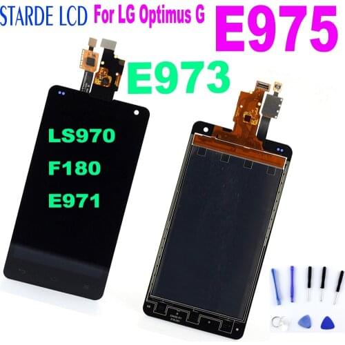 Original Replacement for LG Optimus G E975 LCD LS970 F180 E971 E973 LCD Display Touch Screen Digitizer Assembly With frame