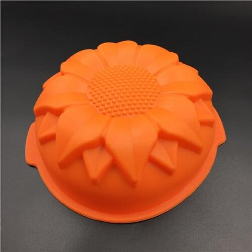 PEIPINGKE Sunflower Shaped Silicone Cake Mold Cake Pan DIY Baking Moulds Flower Bakeware Cake Tools