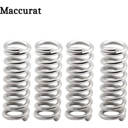 Maccurat 10pcs/Lot Feeder Springs Nickel Plating Stainless Steel Part Aluminum 1.2mm 5mm Length 20mm Springs 3D Printers Parts 1