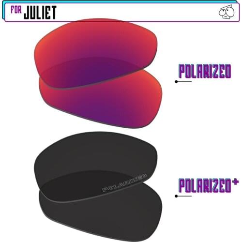 EZReplace Polarized Replacement Lenses for - Oakley Juliet Sunglasses - BlackPPlus-MidnightP
