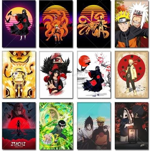 Naruto Uchiha Itachi Art Watercolor Poster Canvas Painting Wall Picture Living Room Children Dorm Decoration Home Decor Cuadros