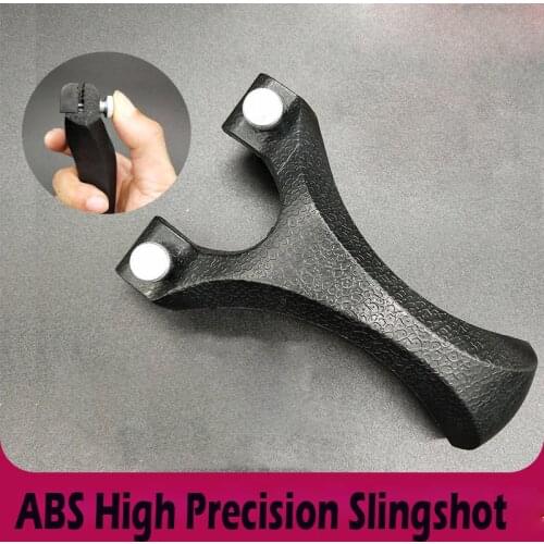 ABS High Precision Slingshot Free Binding Plastic Quick Pressing Non Locking Throat Traditional Clip Flat Rubber Band Catapult