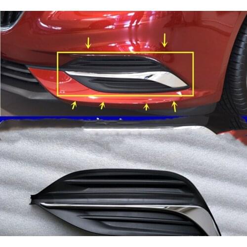 RQXR Front bumper light Front fog lamp cover frame for buick regal opel insignia 2017-2019