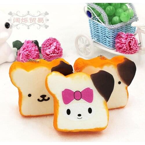 10pcs/pack Animals Squishy Realistic Bear Pendant Slow Rising Scented Squishies Squishy Animals Antistress Squeeze Toys