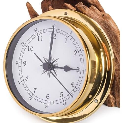 115mm Wall Mounted Thermometer Hygrometer Barometer Watch Tidal Clock Weather Station Indoor Outdoor