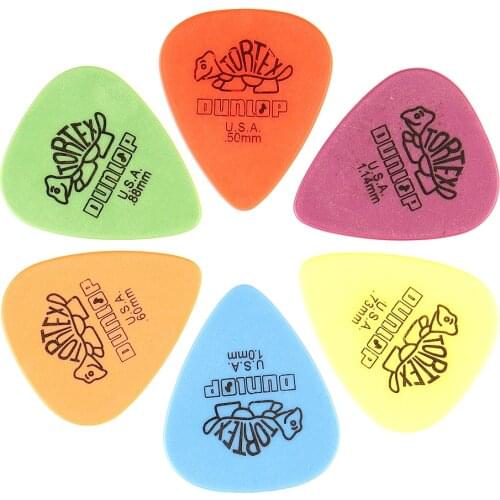 6pcs Dunlop Guitar Picks Electric Guitar Parts Picks Accessories 6 Kinds Thickness Picks For Acoustic Electric Guitar