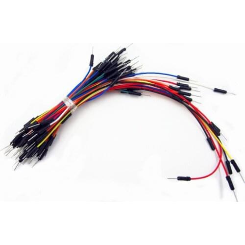65pcs/Lot New Solderless Flexible Breadboard Jumper wires Cables Bread plate line