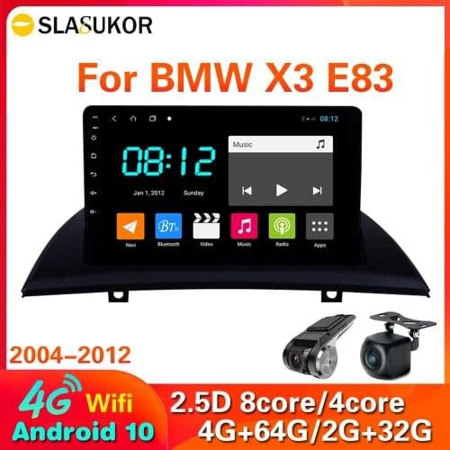 4G RAM+64G ROM Android 10 For BMW X3 E83 2004 - 2012 Car Radio Multimedia Video Player Navigation GPS WIFI Carplay 2 din no dvd