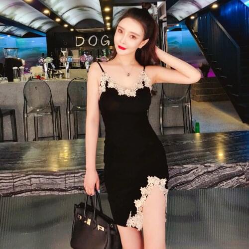 Black Mini Sexy Short Dress Club Womens Clothing Summer Fashion Brands Female Spaghetti Strap Dress Vetement Femme New 2021