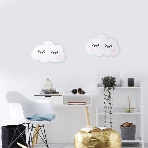 1 PC Nordic Nursery Decor Kids Room Scandinavian Decoration Cloud face Wall Decoration For Kids Children Room Wall Decoration